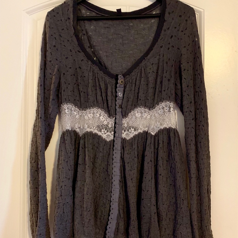 NWOT Free People Lace Top